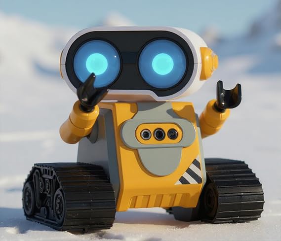 Akıllı Kumandalı Robot Oyuncak, WALL-E Benzeri El Sensörlü, USB Şarjlı, Işıklı ve Müzikli, Eğitici STEM Oyuncak