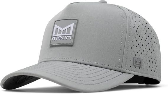 melin Odysea Stacked Hydro, Men's Performance Snapback Hat | Water-Resistant Fitted Baseball Caps for Men & Women, Golf, Running, or Workout Hat