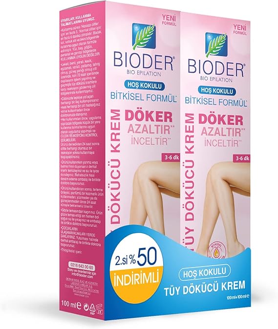 Bioder Tüy Dökücü Krem Bio-Epilation Kadınlar için 100 ml 2 Adet
