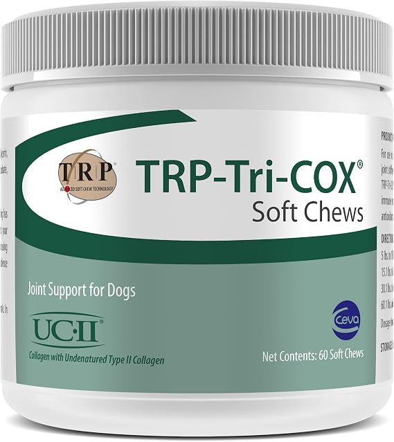 CEVA Animal Health TRP-Tri-COX Soft Chews - Joint Support For Dogs (60 Count)