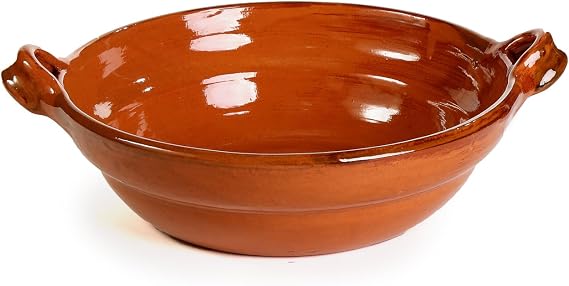 Ancient Cookware, Mexican Clay Mini Unlidded Cazuela, 12 Ounces