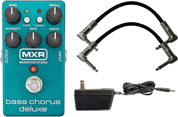 MXR M83 Bass Chorus Deluxe Pedal w/ 9V Power Supply and Patch Cables