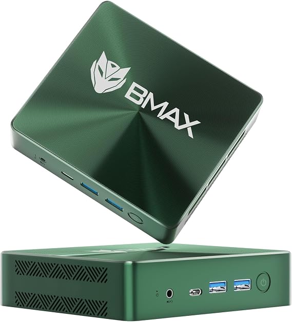 Bmax Mini PC Intel Core i5-1030NG7 16GB LPDDR4 RAM/512GB NVMe SSD Micro ComputerWiFi5 BT4.2 Type-C/HDMI Small Pc
