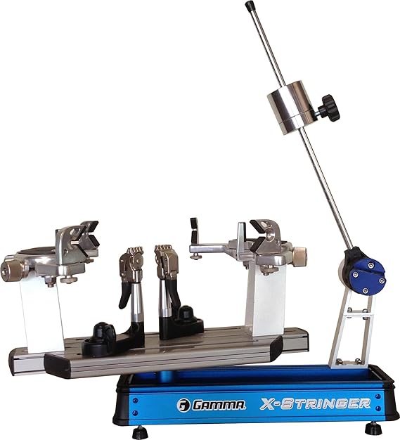 Gamma X-Stringer Tennis Racquet Stringing Machine: Tabletop Racket String Machine with Tools and Accessories - Tennis, Squash and Badminton Racket Stringer