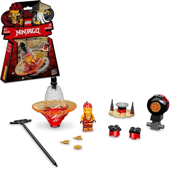 LEGO NINJAGO Kais Spinjitzu Ninja Training 70688 Spinning Toy Building Kit with NINJAGO Kai; Gift for Kids Aged 6+ (32 Pieces)