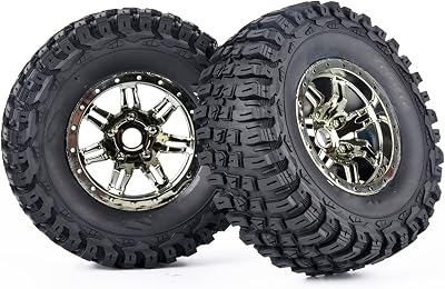 Tsolay 2PCS for ZD Racing DBX07 17 RC Electric Remote Control 4WD Model Car Desert Truck Original Tires 165  63mm 17mm Adaptor 8642 8643 Modification Accessories Color : A, Tsolay-01
