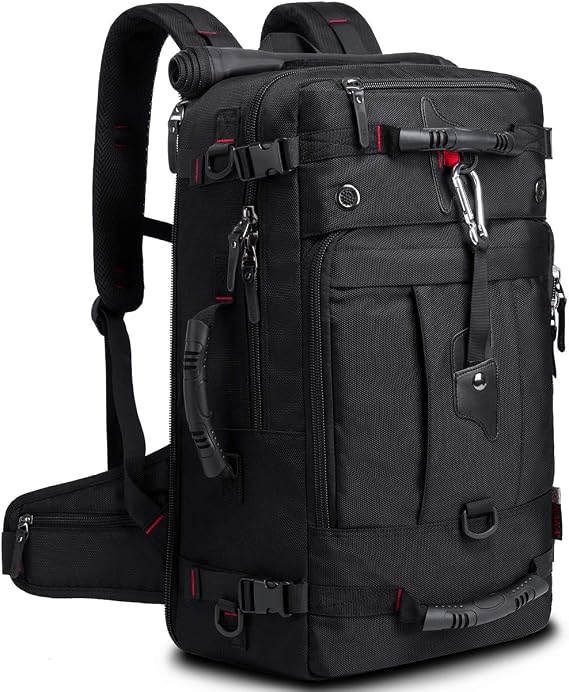 KAKA Travel Backpack, Carry On Backpack Durable Convertible Duffle Bag Fit for 15.6 Inch Laptop for Men and Women(Medium 35L)