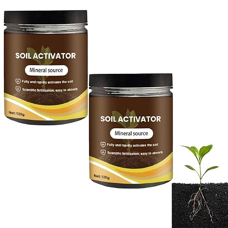 2Pcs Soil Activators,Nauticos Organic Soil Pro Activator (120g) | Premium Soil Activated Fertilizer,Garden Beds for Cultivation,Potting Mix and Seedling Compost,Promoting Plant Rooting