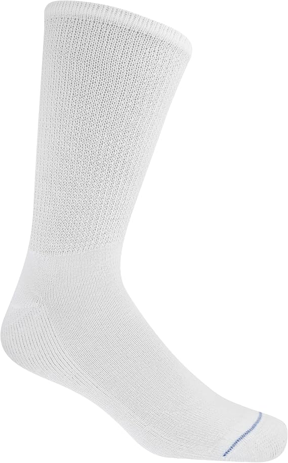 Dr. Scholl's Men's Work Professional Series Men's Diabetes & Circulatory Work Crew Socks 4 Pair Pack