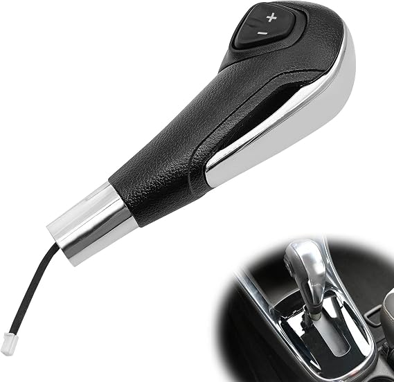 Automatic Transmission Gear Shift Knob Handle Replace# 95179700 42539376 Compatible with 2012-2017 Chevy Sonic, 2012-2017 Chevy Trax, Chrome Silver