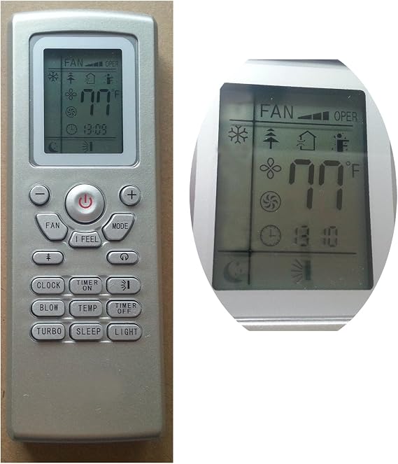 Generic Replacement Gree Tosot Airlux Mcquay Aermec Ymgi Airtecnia Forestair Air Max Beaudin Thompson C2 Goldstar Fujiaire General Cool Heat Fujitherma Fujika Genex Hah Window Wall Mounted Portable Air Conditioner Remote Control Compatible for Remote Control Model Number Yt1ff