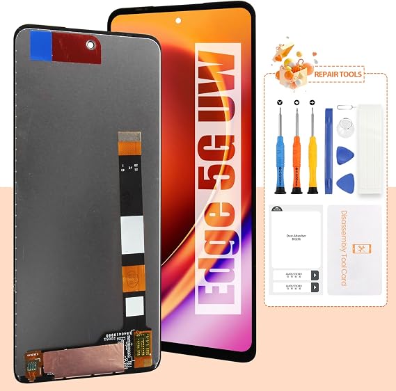 Screen for Motorola Edge 5G UW 2021 Screen Replacement for Moto Edge 2021 LCD Screen XT2141,XT2141-1,XT2141-2,XT2141dl Touch Display Digitizer Assembly Repair Parts(Black)