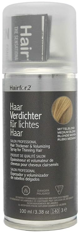 Unisex Hair Thickening Spray, Medium Blond, 100ml/3.38oz