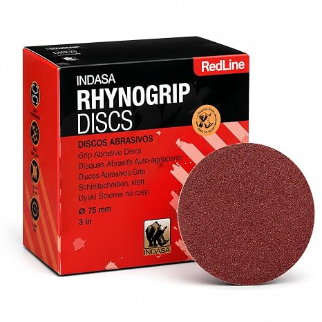 Indasa 3" Rhynogrip Redline Solid Sanding Discs, 320 Series 40