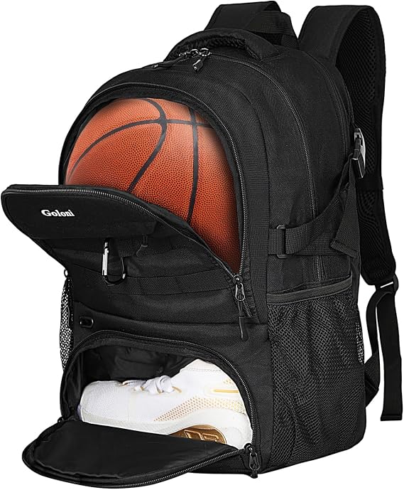 Soccer Backpack for Men and Women,Sports Bag with Ball Compartment,Gym Backpack with Shoe Compartment