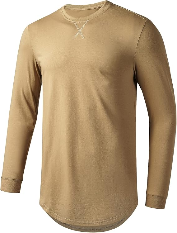 Mens Longline Gym Muscle Bodybuilding Tshirts Hipster Reflective Line Scallop Crewneck Tees Shirts Tops