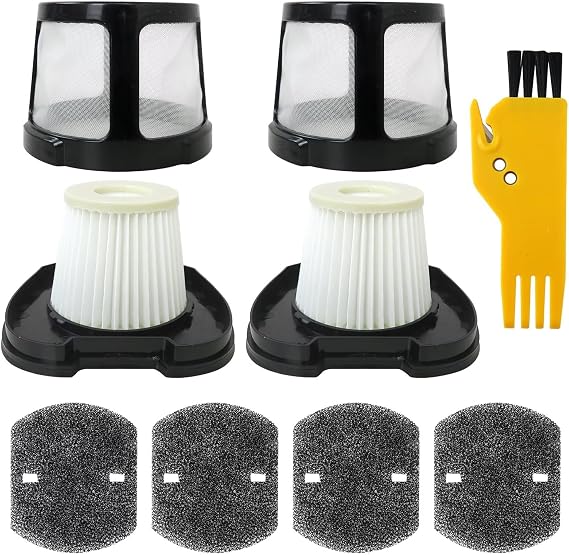 2 Pack 2390A Vacuum Filter for Bissell Pet Hair Eraser Filter Hand Model 2390 2389 23903 2284W 2579 Handheld Vacuum, Parts # 1614212 1614203 1614204, 2 Mesh Filters 4 Foam Filters
