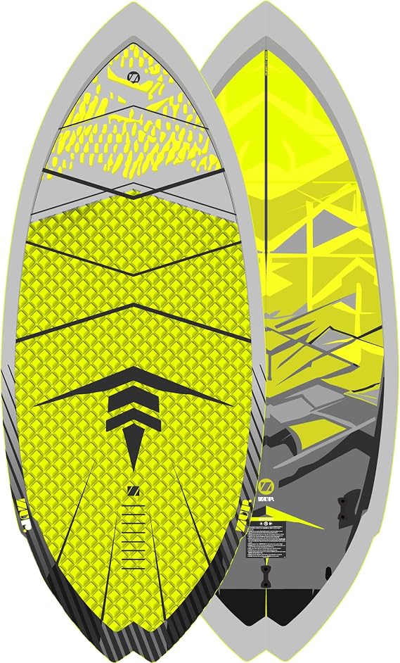 ZUP 4'11" WAKESURF Wakeboard with EVA Foam Grip Pad, Kneeboard, Wakeskate, Water Sports and Surf Board for Beginner and Intermediate Riders