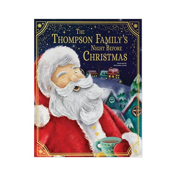 Personalized Christmas Baby Book Our Family's Night Before Christmas Personalized Book from I See Me! (Deluxe Gold Foil Cover Edition) Hardcover, ... Perfect for Holiday and Christmas Present