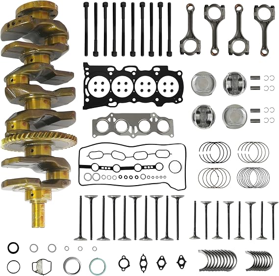 2AZ-FE 2.4 Rebuild Kit with Crankshaft & Con-Rod Kit For Toyota 2001-2015 | Fit for Toyota Camry RAV4 Highlander Matrix Solara Scion tC xB 2.4L Replace# 13401-28030