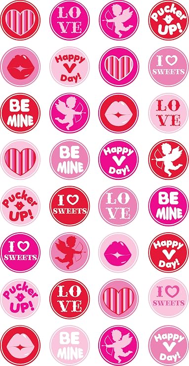 EK Success Brands Sticko Stickers, Kiss Seals