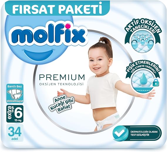 Molfix Oks E. Large Diaper with 34