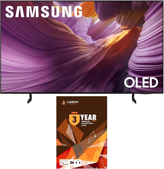 Samsung QN55S85FAFXZA 55" 4K TV with a 3 Year Amber Protection Plan (2025)
