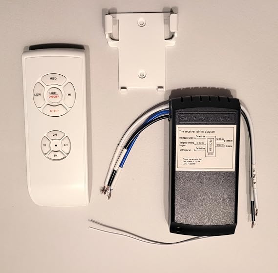 3-in-1 Ceiling Fan Light Timing & Speed Remote Universal Ceiling Fan Remote Control Kit, Compatible with Brands Like Breeze/Hunter/Harbor/Honeywell/Westinghouse
