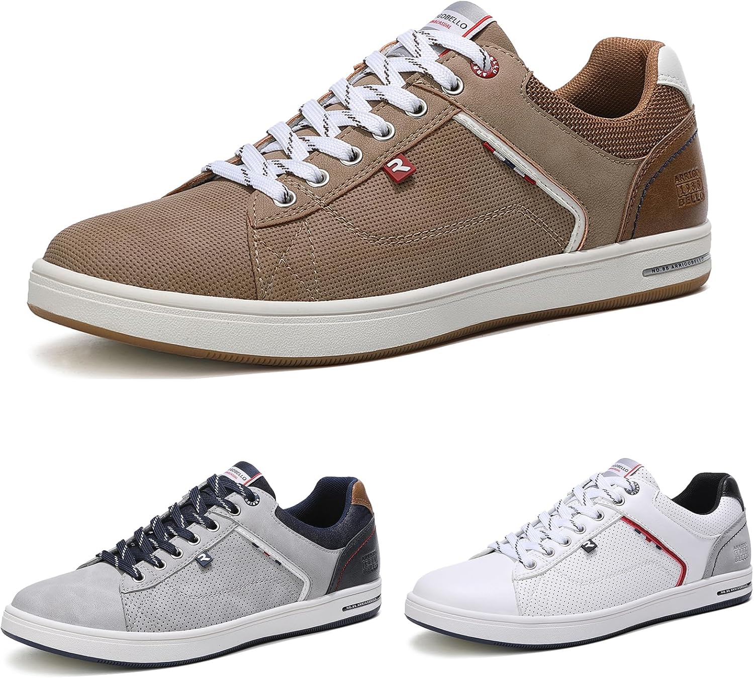 ARRIGO BELLO Mens Trainers Business Casual Shoes Lightweight Trainers for Walking Running Sports Sizes 6-11