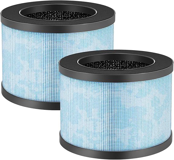 MK01 Air Replacement MK06 Filter Compatible with AROEVE Air Purifier, ToLife TZ-K1 and Kloudi DH-JH01, POMORON MJ001H, Pack of 2 by Henmfely