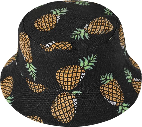 ZLYC Printed Bucket Hat for Women Men Packable Summer Sun Hat for Beach