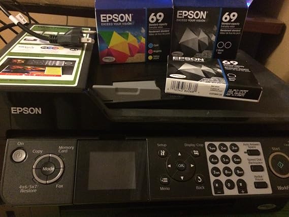 Epson WorkForce 500 All-in-One Printer (Black) (C11CA40201)
