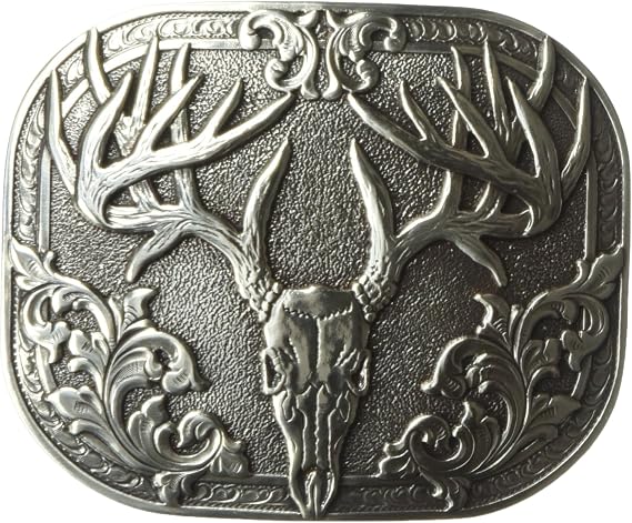 Nocona Men's Bone Collector Rounded Square Buckle