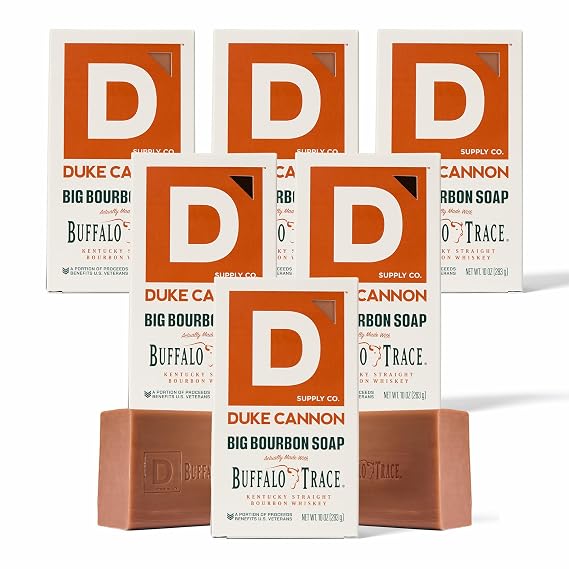 Duke Cannon Big American Bourbon Soap for Men, 10 oz 6-Pack
