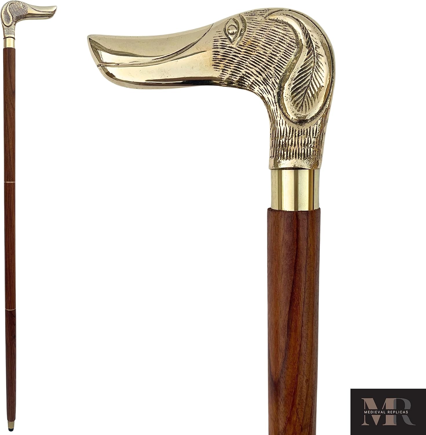 37 Inch Wooden Brass Cane Stick with Ball Wonka Colonial Walking Cane Knob for Men Sticks Antique Victorian Bastón Elegante Para Caminar Elegant Walking Women Rosewood Brass Handle Canes On Top