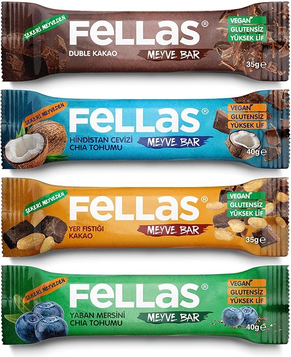 Fellas Meyve Bar, 35gr Karma Kutu, 12 Adet (4 Çeşit)