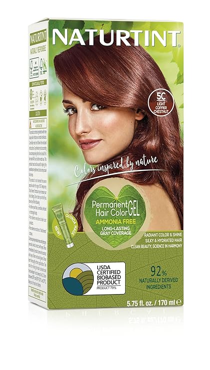 Naturtint 5C Light Copper Chestnut Hair Color, 5.75 FZ