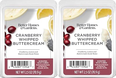 Better Homes and Gardens Scented Wax Cubes 2.5oz 2-Pack Cranberry Whipped Buttercream