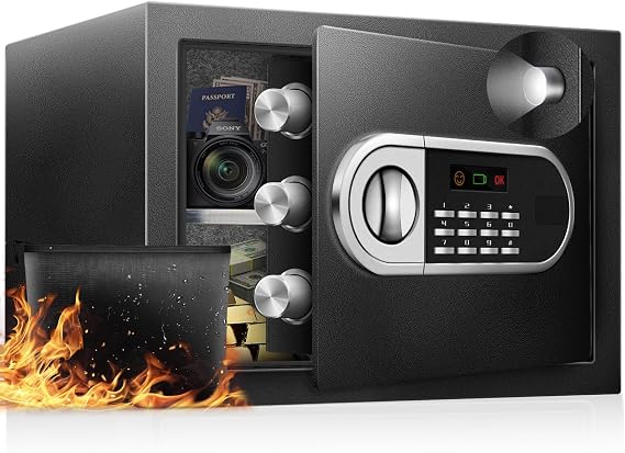2.0 CuFt Fireproof Home Security Safe, USB-C Emergency Access for Documents