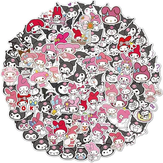 Cartoon Stickers 100pcs Cartoon Cute Wind Notebook Guitar