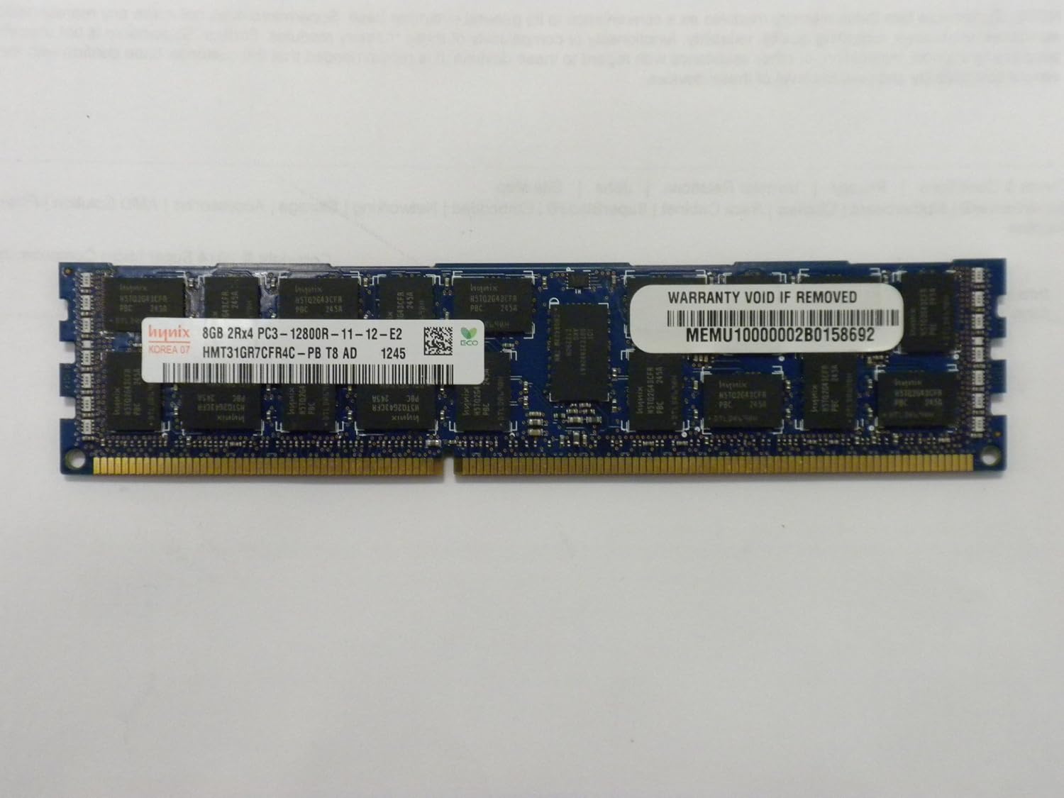 8GB Memory SuperMicro MEM-DR380L-HL02-ER16 X9SRD,X9SRA,X9SCM,X9SCL,X9SCI,X9SCA