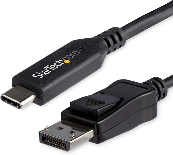 StarTech 3.3ft USB-C to DisplayPort 1.4 Cable, 8K 60Hz, HDR (CDP2DP141MB)