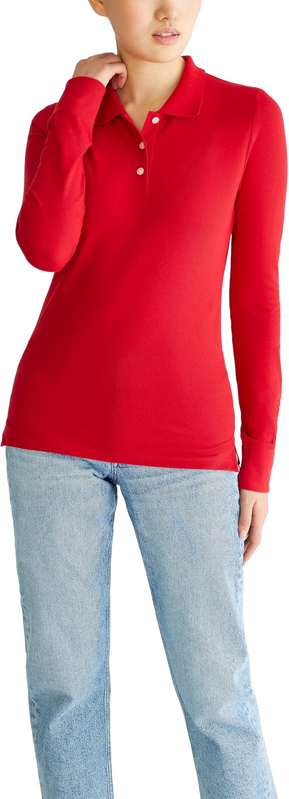 AEROPOSTALE Women's Aero Uniform Polo Long Sleeve