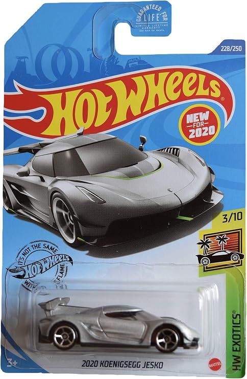 DieCast Hotwheels 2020 Koenigsegg Jesko 228/250 [Silver],Exotics 3/10