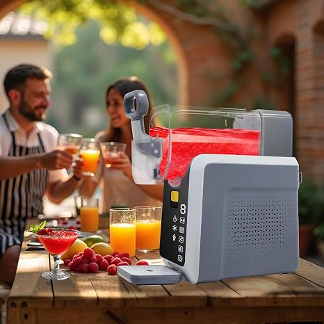 Slushie Machine, Slushy Machine for Home No ice Needed, Professional Frozen Drink Maker withLED Display, Programs for Frozen Margaritas, LCE Cream