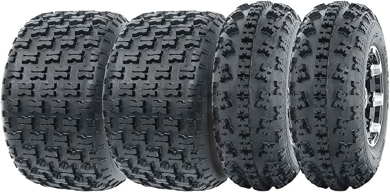 WANDA Set of 4 Sport ATV Tires AT 23x7-10 Front & 22x10-10 Rear /6PR