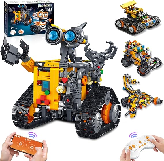 Robot Building Kit, App & Remote Control Robot Toys for Kids