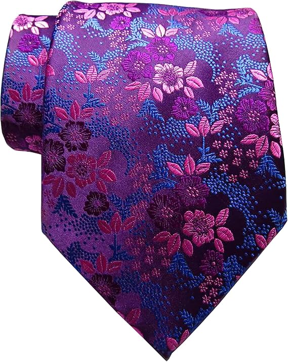 New Classic Floral JACQUARD WOVEN Silk Men's Tie Necktie