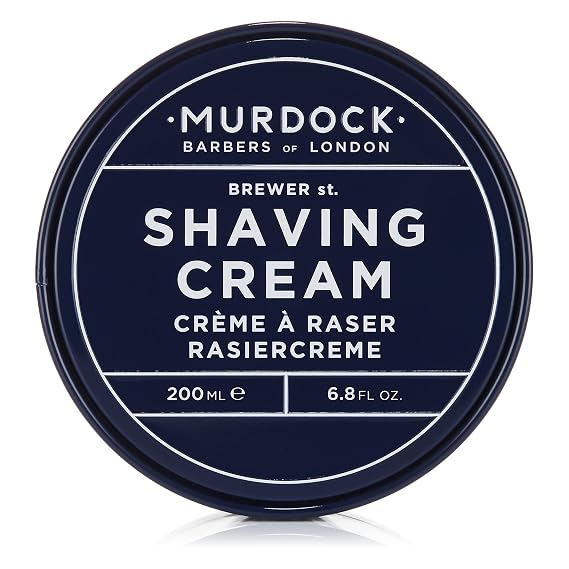 Murdock London Shaving Cream | Rich Luxurious Texture Softens and Soothes | Made in England | 6.8 oz