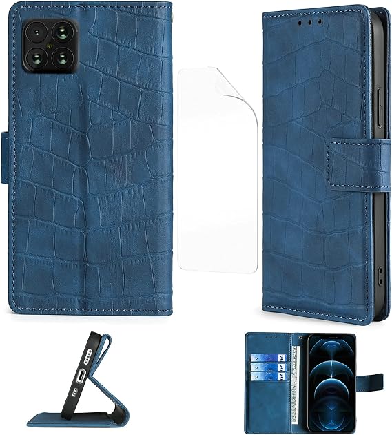 jioeuinly NUU B15 Case Flip Stand Case Compatible for NUU Mobile B15 S6701L Phone Case Blue